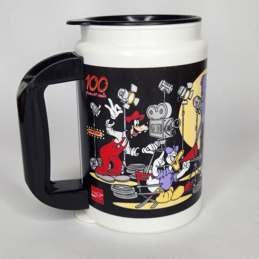 Vintage 90's Disney All Star Resorts Travel Mug Cup Plastic - Black - Picture 3 of 6